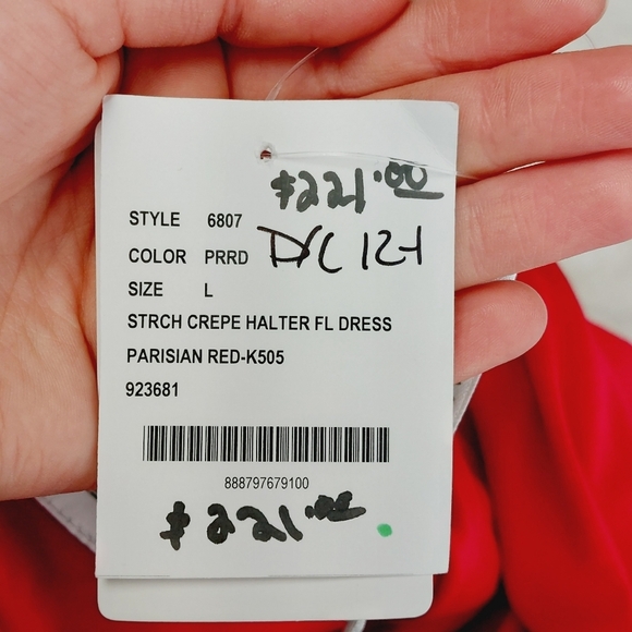 NEW This After Six 6807 Stretch Crepe Bridesmaid Dress P555 - Picture 9 of 10